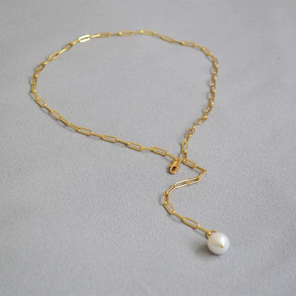 BRAND NEW Pearl chain necklace
